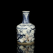 Botella de cerámica vidriada 