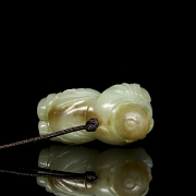 Jade pendant “Reclining Child,” 20th century