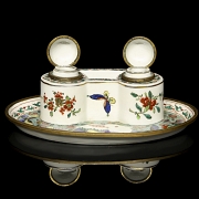 Chantilly style porcelain scrivener's desk, 19th century - 6