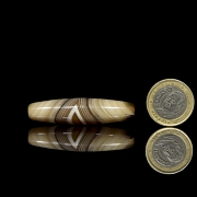 Dizi de ágata natural tallada, dinastía Liao