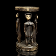 Taburete ceremonial, cultura Hemba, R.D. del Congo, s.XX