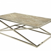 Coffee table in oak and steel legs - 15