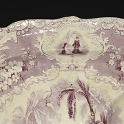 米德尔斯堡陶器厂，英国瓷质洗礼盆《天方夜谭》，19世纪 - 2