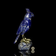 Lapis lazuli sculpture ‘Cockatoo’, Chile, 20th century - 6