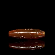 Cuenta de ágata roja