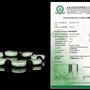 Pulsera de jadeita natural, dinastia Qing