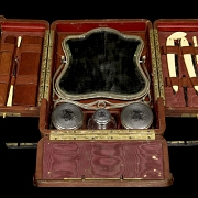Gentleman's travelling dressing table, 19th century