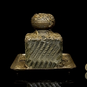Large glass and bronze writing desk, 18th century - 10