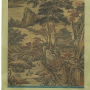 Chinese painting ‘Palace among the Mountains’, 20th century - 2