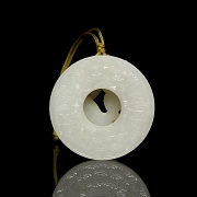 Colgante Bi de jade blanco 