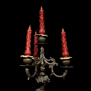 Candelabro de bronce, s.XX - 2