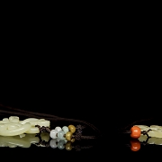 Two carved jade pendants, 20th century - 4