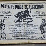 Antiguo poster de tela 