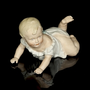 Bebé de porcelana bisqué, Alemania, pps. s.XX