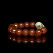 Pulsera de cuentas de ágata y jade, dinastías Liao y Hongshang
