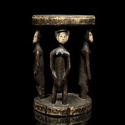 Taburete ceremonial, cultura Hemba, R.D. del Congo, s.XX