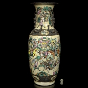 Jarrón de porcelana con guerreros, Nanjing, S.XX - 9