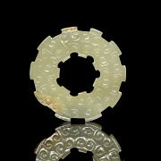 Carved jade pendant, Han style