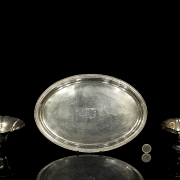 一套三件银器，20世纪