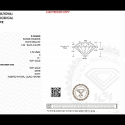Diamante natural en talla brillante, 0.70 ct, certificado IGI