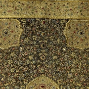 Embroidered tapestry ‘Zardozi’, with coloured gems, India, 20th century