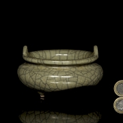 Ceramic censer “Ge yao”, Qing dynasty - 6