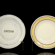 Two glazed ceramic dishes, 20th century - 6