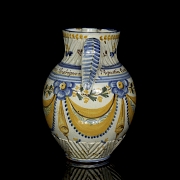 Ceramic jug ‘Virgen del Prado’ Talavera, 19th century