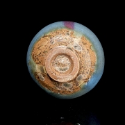 Jarra de cerámica esmaltada, horno Jun, estilo Song