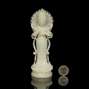 Figura de jade blanco