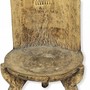 Trono de madera Liguru, Africa, s.XX