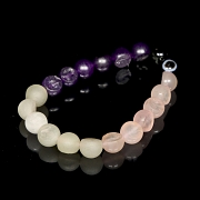 Antigua pulsera de veinte cuentas de cuarzo, cultura Persa