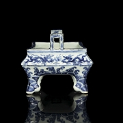 Incensario de porcelana esmaltada