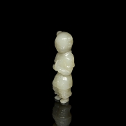 Carved jade figure ‘Girl’, Qing dynasty - 3