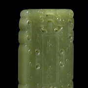 Placa de jade amarillo 