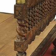 Cama de cuatro postes con dosel, estilo indonesio, ffs. s.XIX - 3