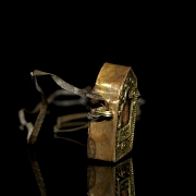 Buda de bronce con hornacina, Tíbet, s.XIX-XX