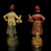 Pair of terracotta figures in Orientalist style, 20th century - 2