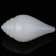 Caracola de jade blanco de Hetian 