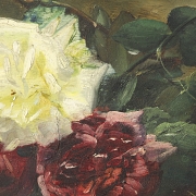Dominique Rozier (1840-1901) “Still Life with Flowers”