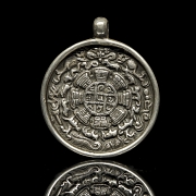 Antiguo colgante de plata, Tíbet