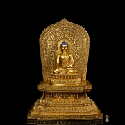 Altar de bronce dorado 