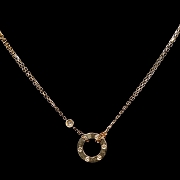 Gargantilla Cartier Love en oro rosa con diamante