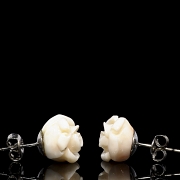 Pareja de pendientes en plata de ley 