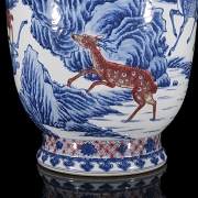 Jarrón de porcelana esmaltada 