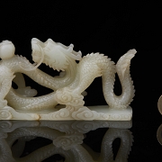 Figura de jade blanco