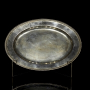 Reed & Barton 镀银托盘，“Buckingham”，约 1950 年