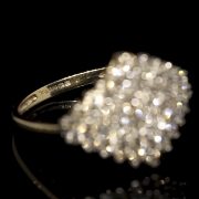 Anillo de oro amarillo con diamantes