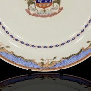 Plato de porcelana para exportación 