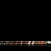 Collar de cuentas de ágata, plata y amazonita, dinastía Yuan